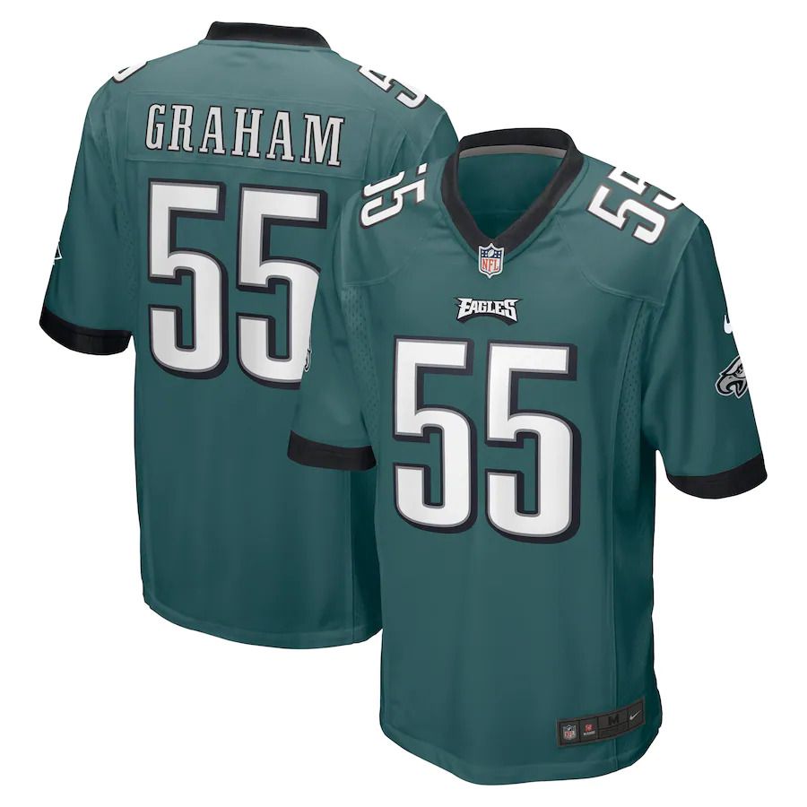 Men Philadelphia Eagles 55 Brandon Graham Nike Midnight Green Game NFL Jersey
